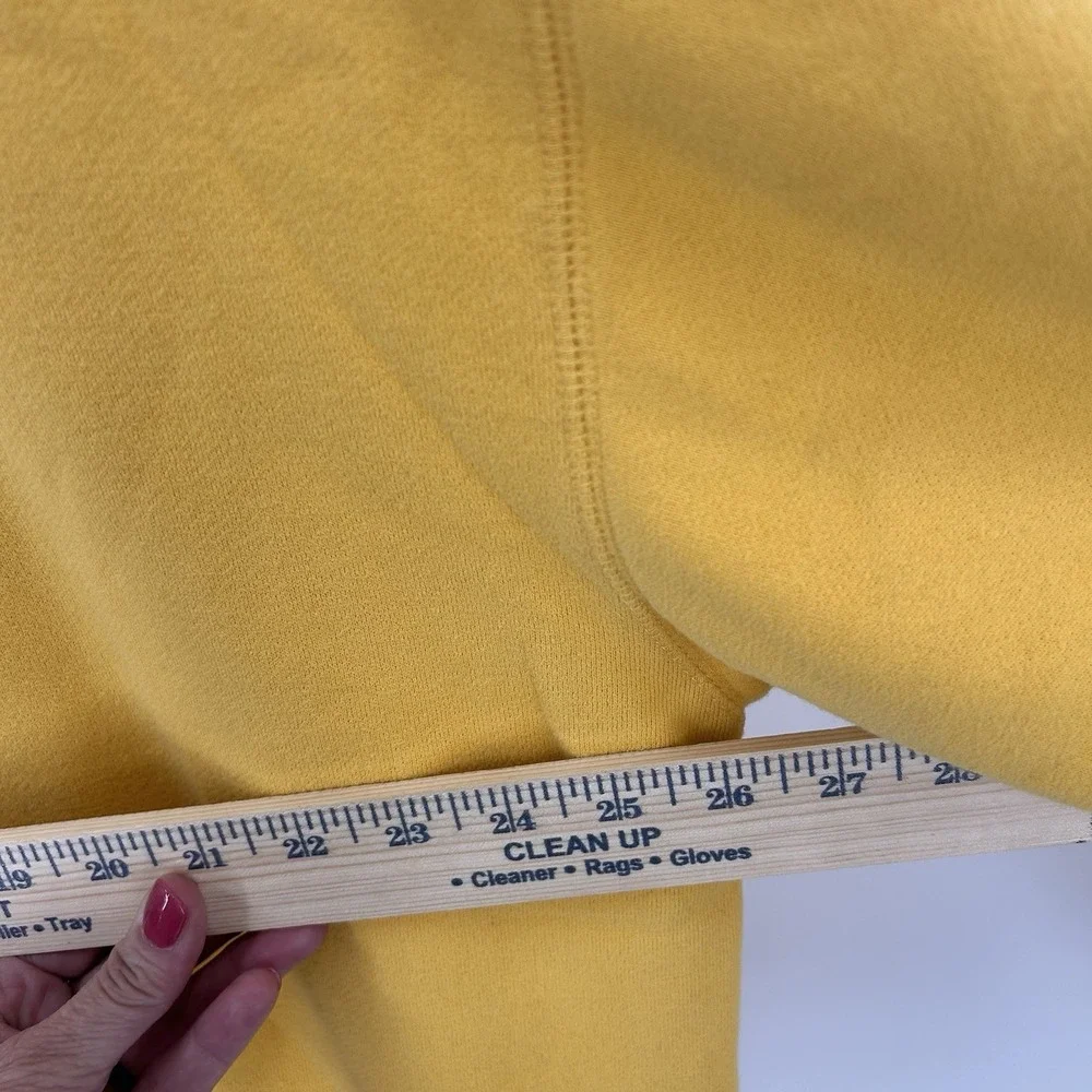 Yellow Crewneck Sweatshirt XL Oversized Preppy Minimal Ivy Crew‎ Sport